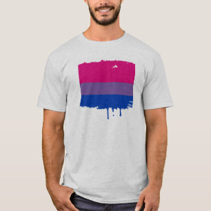 BISEXUAL PRIDE STRIPES DESIGN T-Shirt