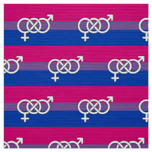 Bisexual Pride Symbol Flag Fabric