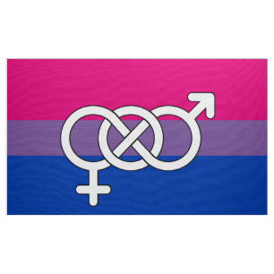 Bisexual Pride Symbol Flag Fabric