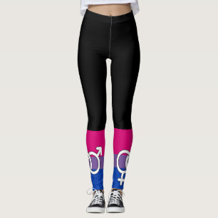 Bisexual Pride Symbol Flag Leggings