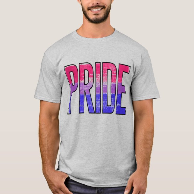 Bisexual Pride Word T-Shirt (Front)