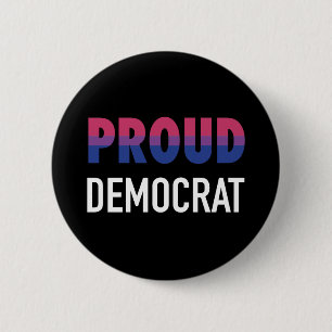 Bisexual Proud Democrat 6 Cm Round Badge