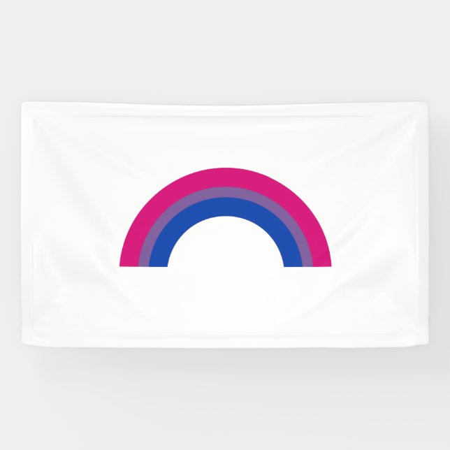 Bisexual Rainbow Banner (Horizontal)