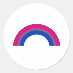 Bisexual Rainbow Classic Round Sticker