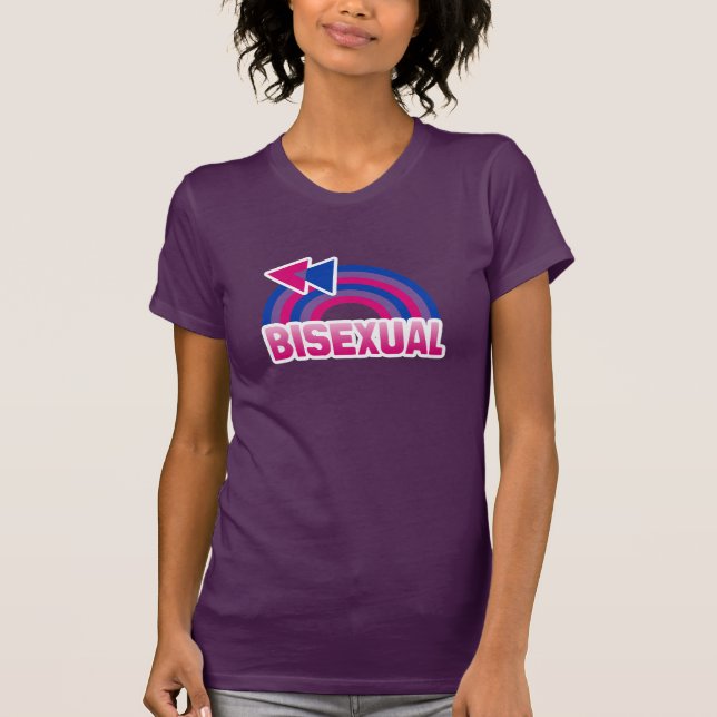 BISEXUAL RAINBOW FLAG T-Shirt (Front)