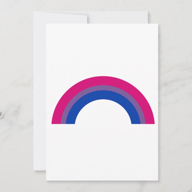 Bisexual Rainbow Holiday Card (Front)