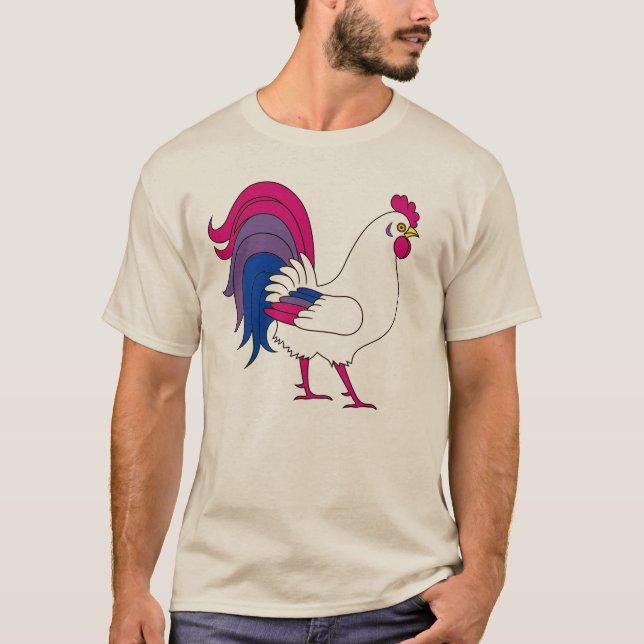 Bisexual Rooster T-Shirt (Front)