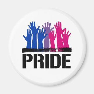 Bisexual Together Pride Magnet