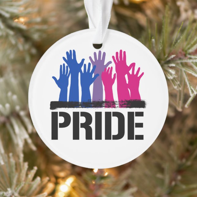 Bisexual Together Pride Ornament (Tree)