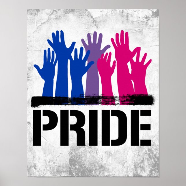 Bisexual Together Pride Poster (Front)