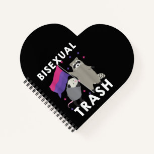 Bisexual Trash Gay Pride Rainbow LGBT Racoon Notebook