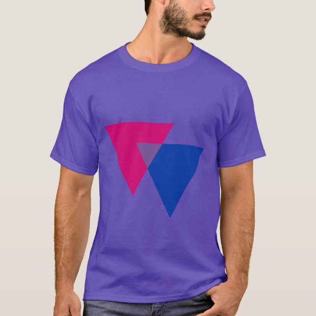 BISEXUAL TRIANGLE SYMBOL T-Shirt (Front)