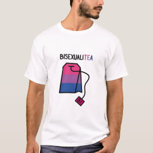 BisexualiTEA Bi Pride Flag Bisexual Tea T-Shirt
