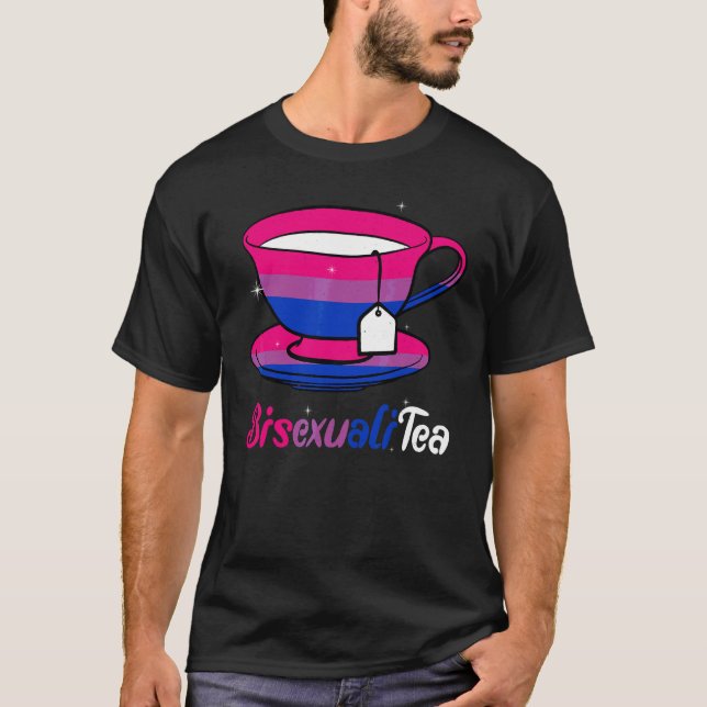 Bisexualitea Bisexual   Bisexual Support Tea T-Shirt (Front)