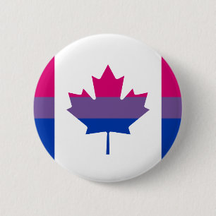 Bisexuality Canadian pride flag Button