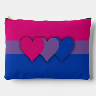 Bisexuality flag  accessory pouch