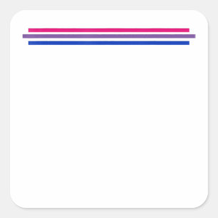 Bisexuality Flag  Lgbt Bi Pride Square Sticker
