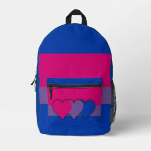 Bisexuality flag  printed backpack