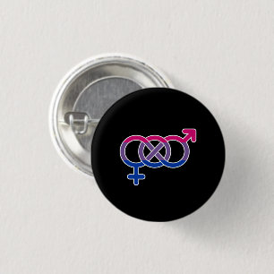 Bisexuality Gender Symbol 3 Cm Round Badge