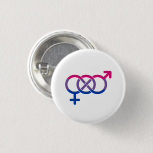 Bisexuality Gender Symbol 3 Cm Round Badge