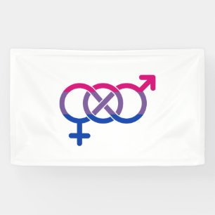Bisexuality Gender Symbol Banner