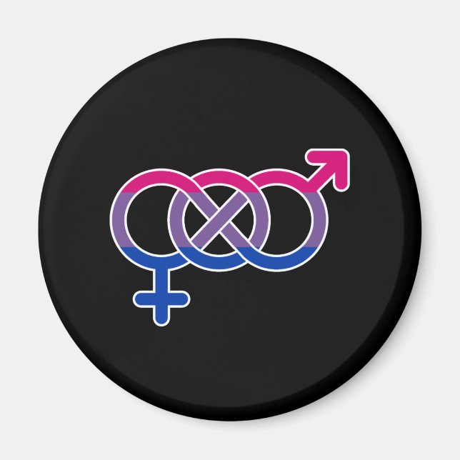 Bisexuality Gender Symbol Magnet (Front)