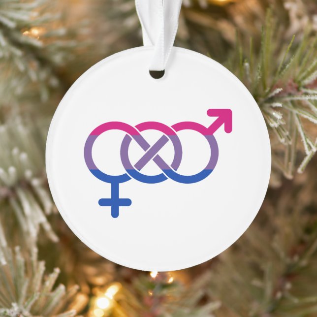 Bisexuality Gender Symbol Ornament (Tree)