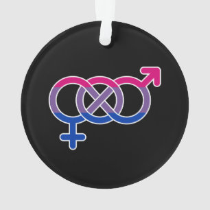Bisexuality Gender Symbol Ornament