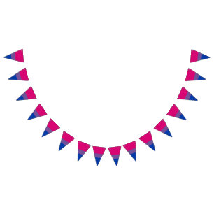 Bisexuality pride flag banner Bunting Flags