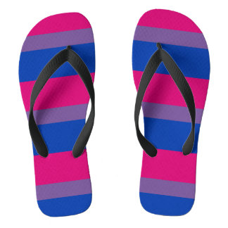 Bisexuality pride flag jandals