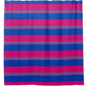 Bisexuality pride flag Shower Curtains