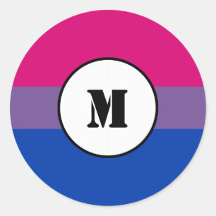Bisexuality pride flag Stickers