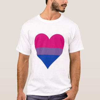 Bisexuality pride heart T-shirt