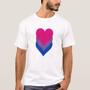 Bisexuality pride hearts T-Shirt