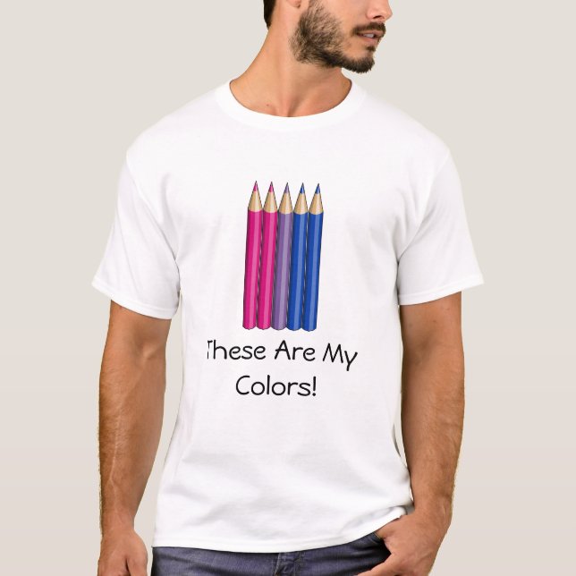 Bisexuality pride pencils T-Shirt (Front)