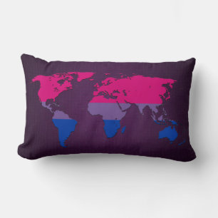 Bisexuality pride world map Pillow