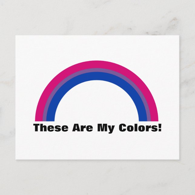 Bisexuality rainbow pride Postcard (Front)