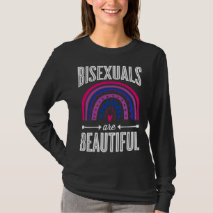 Bisexuals Are Beautiful Bisexual Pride Bohemian Ra T-Shirt