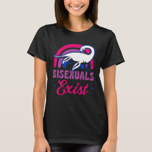 Bisexuals Exist Bisexual Loch Ness Monster Pride R T-Shirt