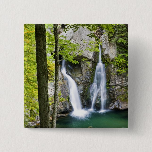 Bish Bash Falls in Bish Bash Falls State Park 15 Cm Square Badge (Front)