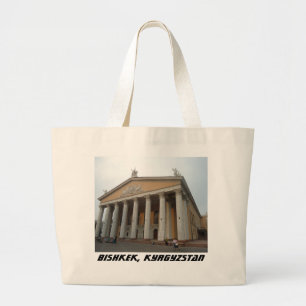 Bishkek Frunze Kyrgyzstan Opera Theatre Large Tote Bag