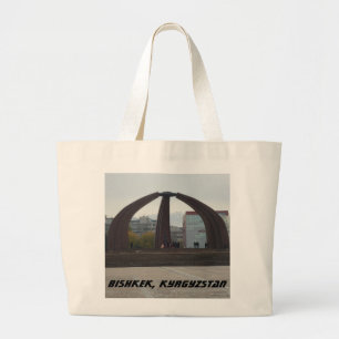 Bishkek Frunze Kyrgyzstan Victory Square Large Tote Bag