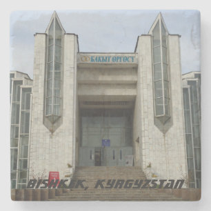 Bishkek Kyrgyzstan Wedding Palace - Kirgizia Stone Coaster