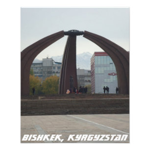 Bishkek Victory Square - Kyrgyzstan, Kirgizia Photo Print