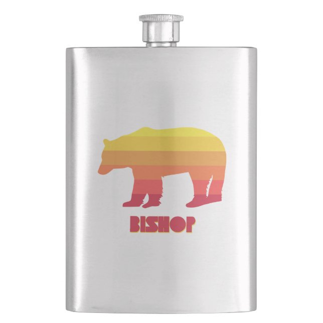 Bishop California Rainbow Bear Hip Flask (Front)