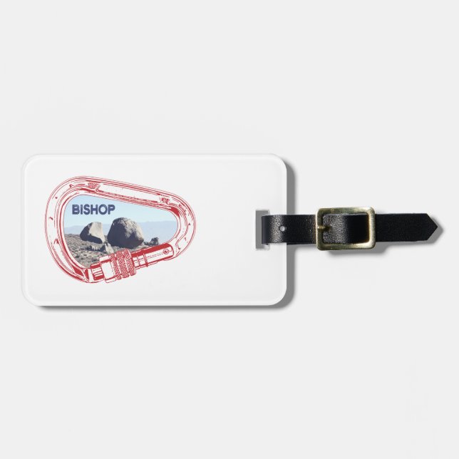 Bishop Climbing Carabiner Luggage Tag (Front Horizontal)