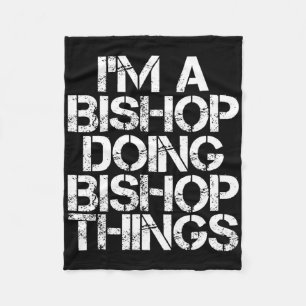 Bishop Funny Surname Family Tree Birthday Reunion  Fleece Blanket