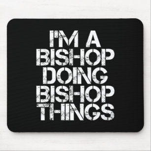 Bishop Funny Surname Family Tree Birthday Reunion  Mouse Pad