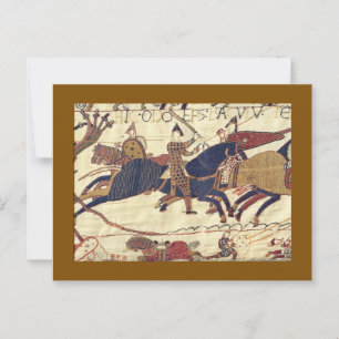  Bishop Odo rallying Duke William's army  Postcard