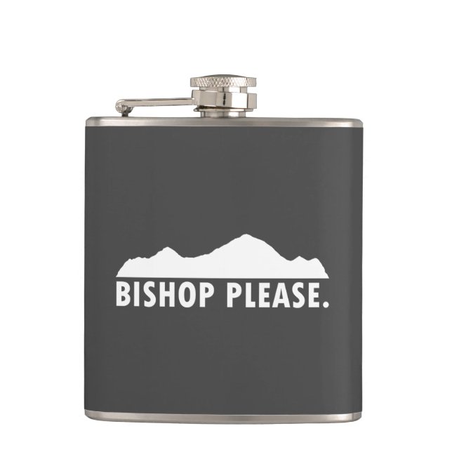 Bishop Please Hip Flask (Front)